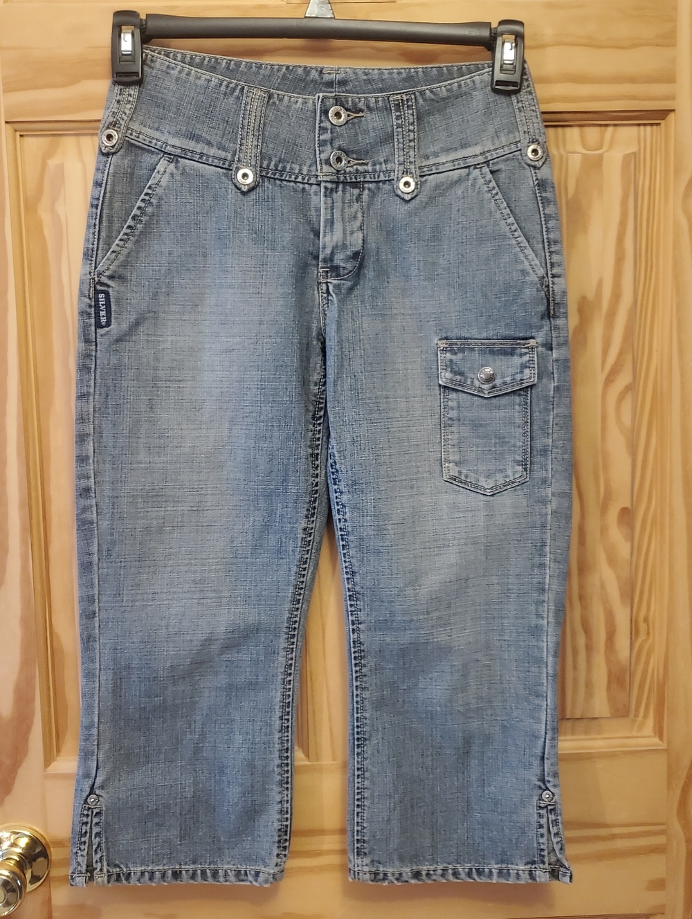Silver Jeans Cropped Capri Denim  Y2K Vintage 26